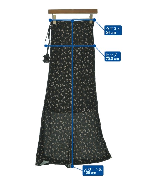 ME&ME COUTURE（ミーアンドミークチュール）ロング・マキシ丈スカート 黒 サイズ:0(XS位) レディース/2200632165049