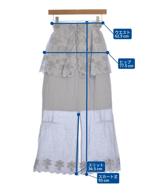 ME&ME COUTURE（ミーアンドミークチュール）ロング・マキシ丈スカート 紫 サイズ:0(XS位) レディース/2200604790064