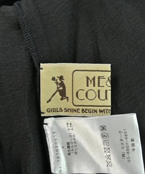 ME&ME COUTURE（ミーアンドミークチュール）ブラウス 黒 サイズ:F レディース/2200604790132