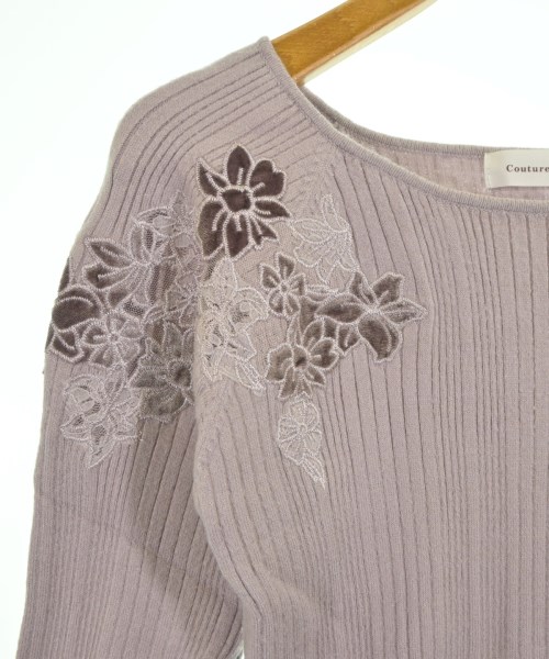 Couture brooch（クチュールブローチ）ニット・セーター 紫 サイズ:38(M位) レディース/2200623056103