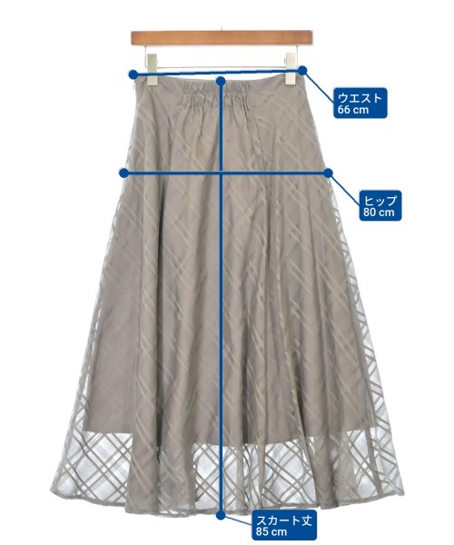 Couture brooch（クチュールブローチ）ロング・マキシ丈スカート ベージュ サイズ:38(M位) レディース/2200636983205