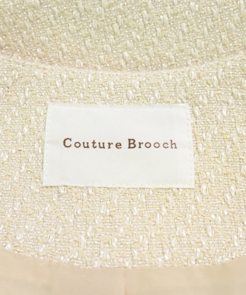 Couture brooch（クチュールブローチ）ノーカラージャケット ベージュ サイズ:38(M位) レディース/2200614806014