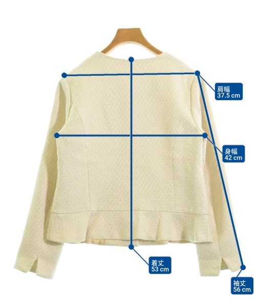 Couture brooch（クチュールブローチ）ノーカラージャケット ベージュ サイズ:38(M位) レディース/2200614806014