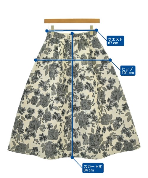 Couture brooch（クチュールブローチ）ロング・マキシ丈スカート 白 サイズ:38(M位) レディース/2200672857027