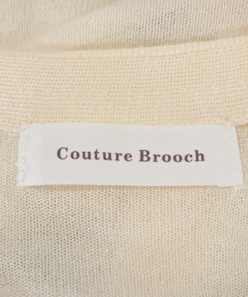 Couture brooch（クチュールブローチ）カーディガン 白 サイズ:42(L位) レディース/2200675367035