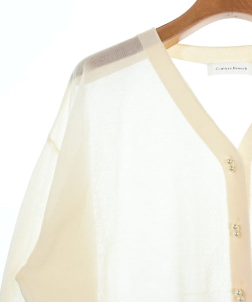 Couture brooch（クチュールブローチ）カーディガン 白 サイズ:42(L位) レディース/2200675367035