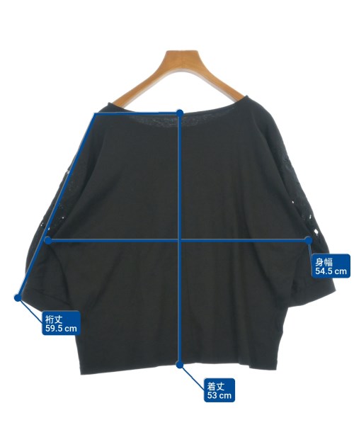 Couture brooch（クチュールブローチ）Tシャツ・カットソー 黒 サイズ:42(L位) レディース/2200693630043