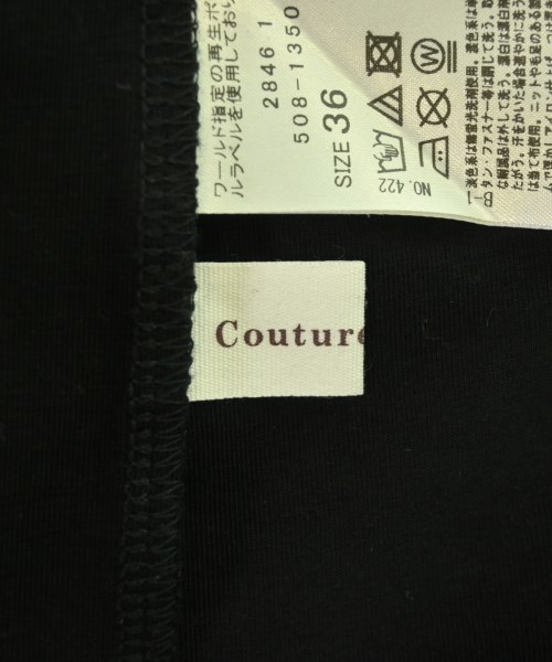 Couture brooch（クチュールブローチ）Tシャツ・カットソー 黒 サイズ:36(S位) レディース/2200699569071