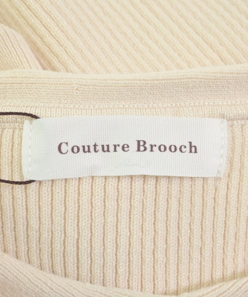 Couture brooch（クチュールブローチ）ニット・セーター ベージュ サイズ:38(M位) レディース/2200650565180