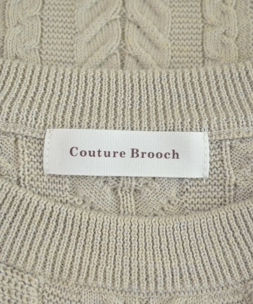 Couture brooch（クチュールブローチ）ニット・セーター ベージュ サイズ:38(M位) レディース/2200656047031
