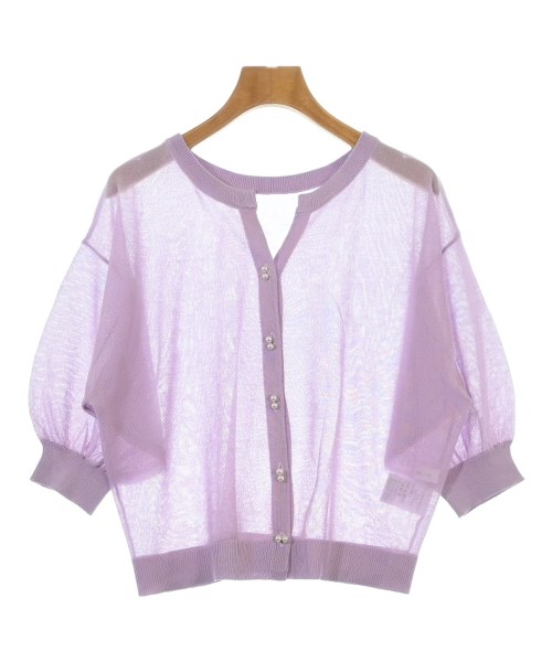 Couture brooch(クチュールブローチ)カーディガン 紫 サイズ:38(M位)/2200639774145