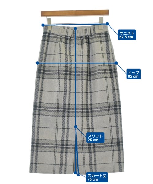 Couture brooch（クチュールブローチ）ロング・マキシ丈スカート グレー サイズ:38(M位) レディース/2200644981125