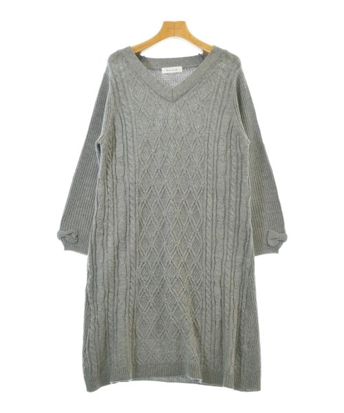 Couture brooch(クチュールブローチ)ワンピース グレー サイズ:38(M位)/2200659798039