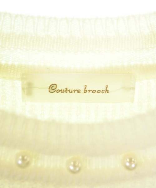 Couture brooch（クチュールブローチ）ニット・セーター 白 サイズ:38(M位) レディース/2200659798060