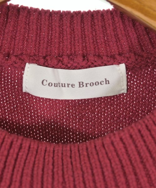 Couture brooch（クチュールブローチ）ニット・セーター 赤 サイズ:38(M位) レディース/2200725075026