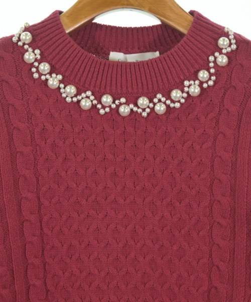 Couture brooch（クチュールブローチ）ニット・セーター 赤 サイズ:38(M位) レディース/2200725075026