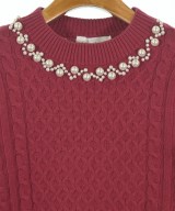 Couture brooch（クチュールブローチ）ニット・セーター 赤 サイズ:38(M位) レディース/2200725075026