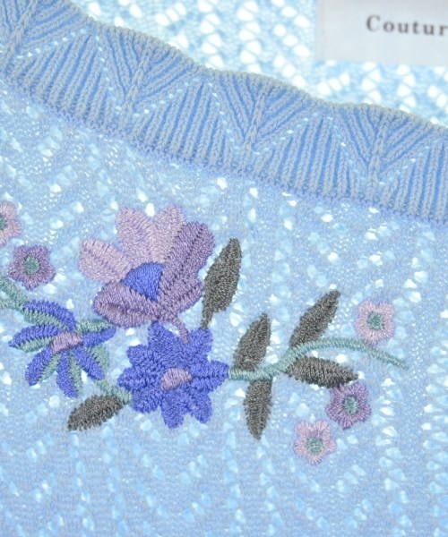 Couture brooch（クチュールブローチ）Tシャツ・カットソー 青 サイズ:38(M位) レディース/2200717266135