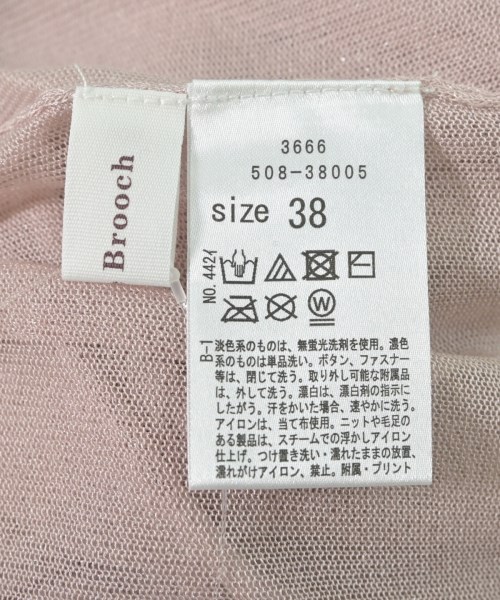 Couture brooch（クチュールブローチ）カーディガン ピンク サイズ:38(M位) レディース/2200721234151