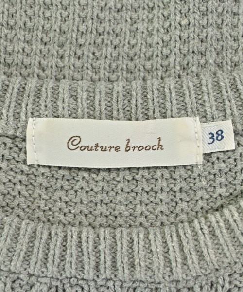Couture brooch（クチュールブローチ）ニット・セーター グレー サイズ:38(M位) レディース/2200724376087