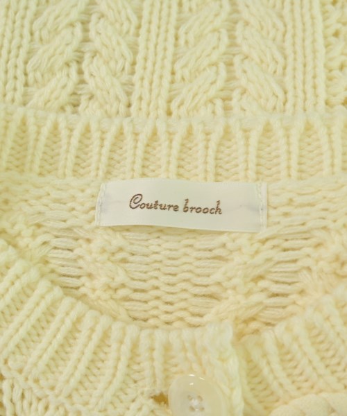 Couture brooch（クチュールブローチ）カーディガン 白 サイズ:38(M位) レディース/2200683001020
