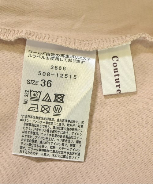Couture brooch（クチュールブローチ）Tシャツ・カットソー ピンク サイズ:36(S位) レディース/2200687508013