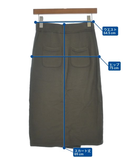JET（ジェット）ひざ丈スカート カーキ サイズ:2(M位) レディース/2200637742078