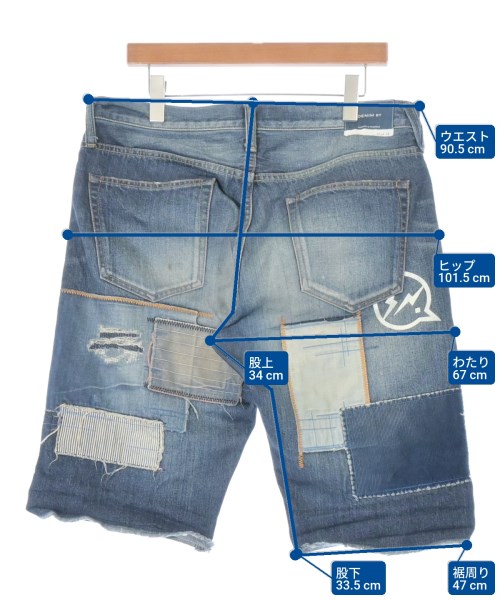 DENIM BY VANQUISH&FRAGMENT（デニムバイヴァンキッシュアンドフラグメント）ショートパンツ 紺 サイズ:34(XL位) メンズ/2200662222026