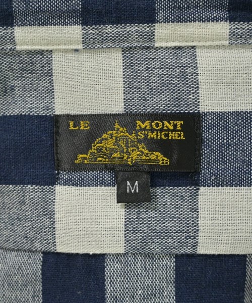 LE MONT ST MICHEL（ルモンサンミッシェル）カジュアルシャツ 紺 サイズ:M メンズ/2200659938046
