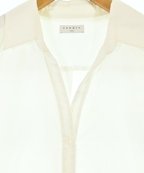 sandro（サンドロ）カジュアルシャツ 白 サイズ:1(S位) レディース/2200673489050