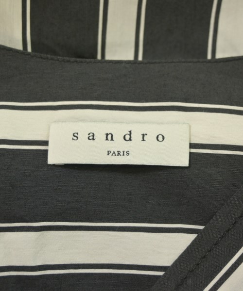 sandro（サンドロ）シャツワンピース 黒 サイズ:40(M位) レディース/2200651360050