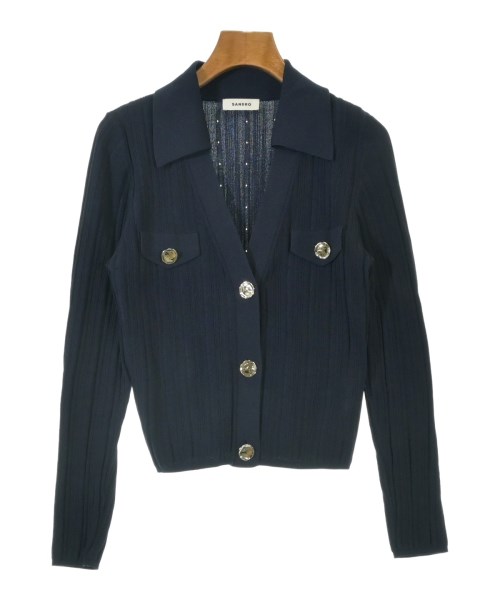 sandro(サンドロ)カーディガン 紺 サイズ:3(L位)/2200661840023