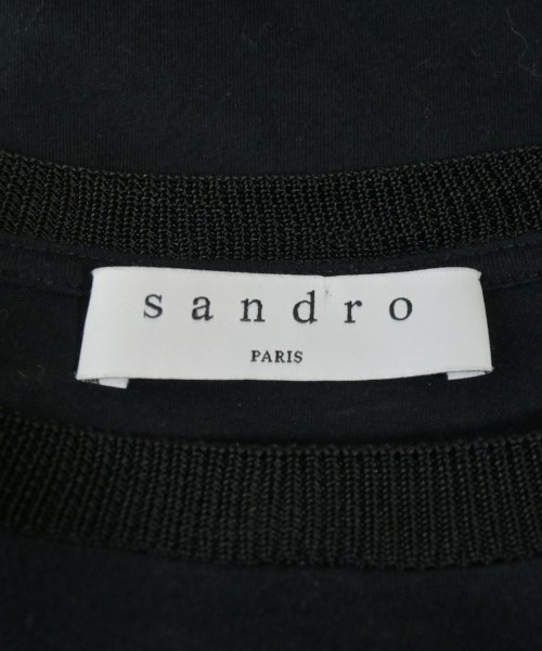 sandro（サンドロ）Tシャツ・カットソー 黒 サイズ:2(M位) レディース/2200662627067