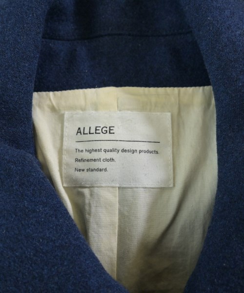 ALLEGE（アレッジ）ステンカラーコート 紺 サイズ:2(M位) メンズ/2200643700017