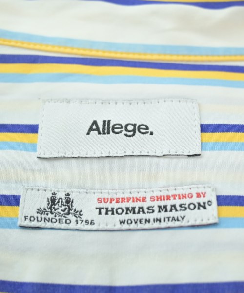 ALLEGE（アレッジ）カジュアルシャツ 白 サイズ:3(L位) メンズ/2200633816032