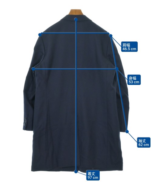 ALLEGE（アレッジ）チェスターコート 紺 サイズ:3(L位) メンズ/2200646016016