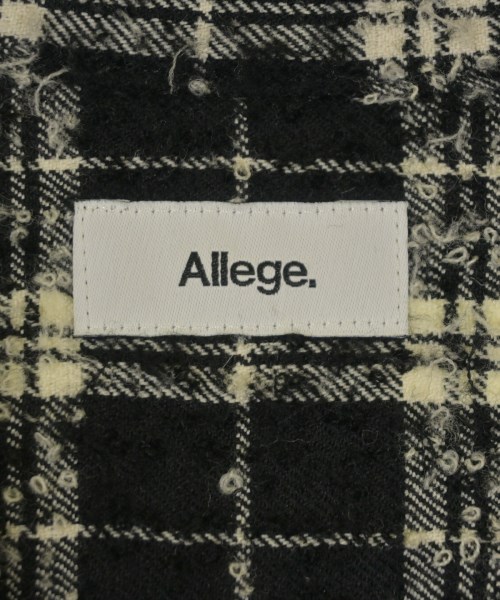 ALLEGE（アレッジ）カジュアルシャツ 黒 サイズ:2(M位) メンズ/2200665424052