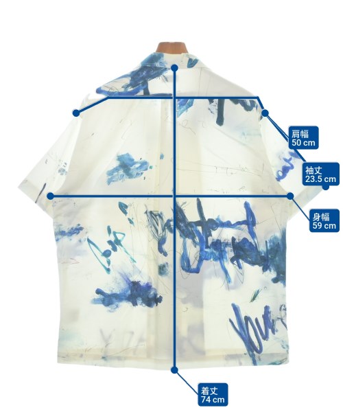 ALLEGE（アレッジ）カジュアルシャツ 白 サイズ:3(L位) メンズ/2200665956188