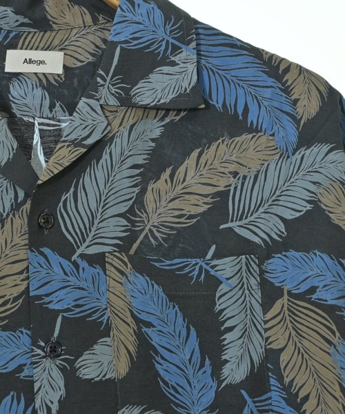 ALLEGE（アレッジ）カジュアルシャツ 黒 サイズ:1(S位) メンズ/2200667387270