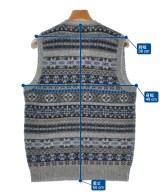 Jamieson's Knitwear（ジャミーソンズニットウェア）ベスト グレー サイズ:-(M位) メンズ/2200622943183