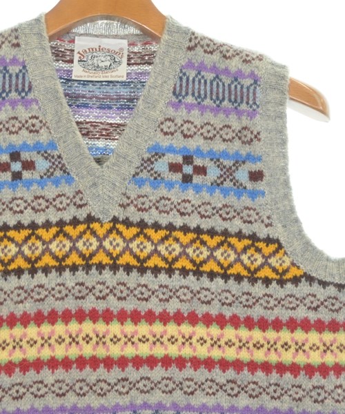 Jamieson's Knitwear（ジャミーソンズニットウェア）ベスト グレー サイズ:M メンズ/2200733319037