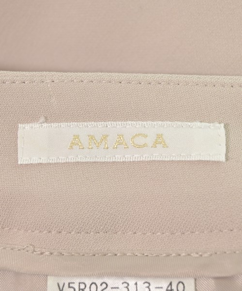 AMACA（アマカ）クロップドパンツ ベージュ サイズ:36(S位) レディース/2200621784039