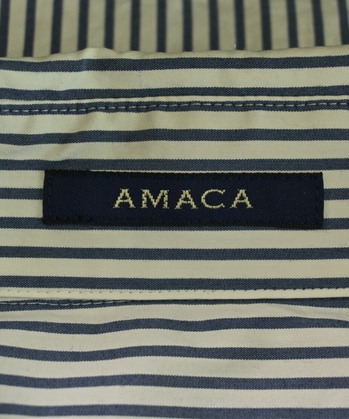 AMACA（アマカ）カジュアルシャツ 青 サイズ:40(M位) メンズ/2200641085031