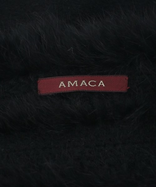 AMACA（アマカ）マフラー 黒 サイズ:- レディース/2200633277345