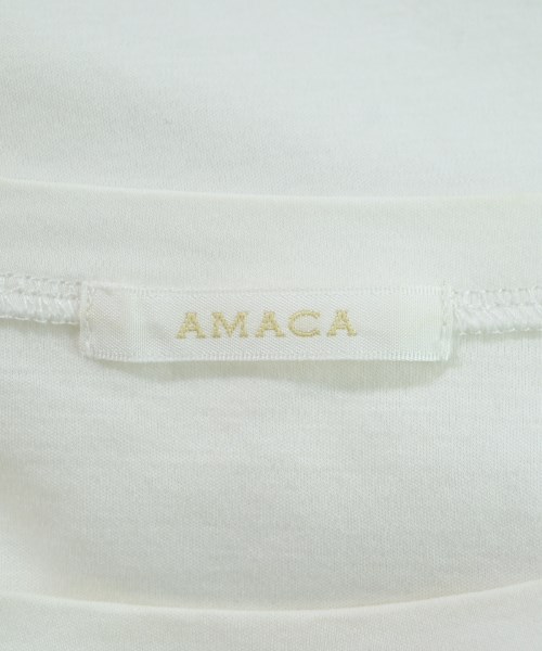 AMACA（アマカ）Tシャツ・カットソー 白 サイズ:38(M位) レディース/2200644092043