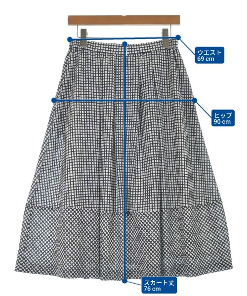 AMACA（アマカ）ロング・マキシ丈スカート 白 サイズ:38(M位) レディース/2200619224035