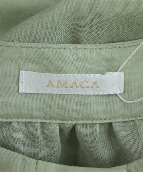 AMACA（アマカ）ブラウス 緑 サイズ:38(M位) レディース/2200608849027
