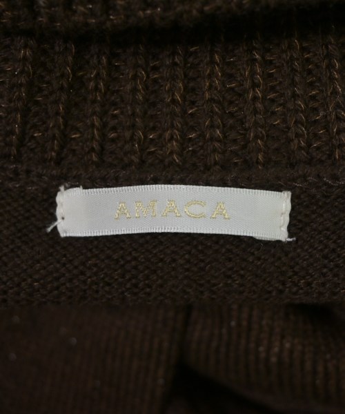 AMACA（アマカ）ニット・セーター 茶 サイズ:38(M位) レディース/2200630579152