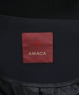 AMACA（アマカ）ノーカラージャケット 黒 サイズ:38(M位) レディース/2200647838013