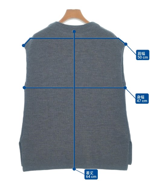 AMACA（アマカ）ベスト グレー サイズ:38(M位) レディース/2200648559023